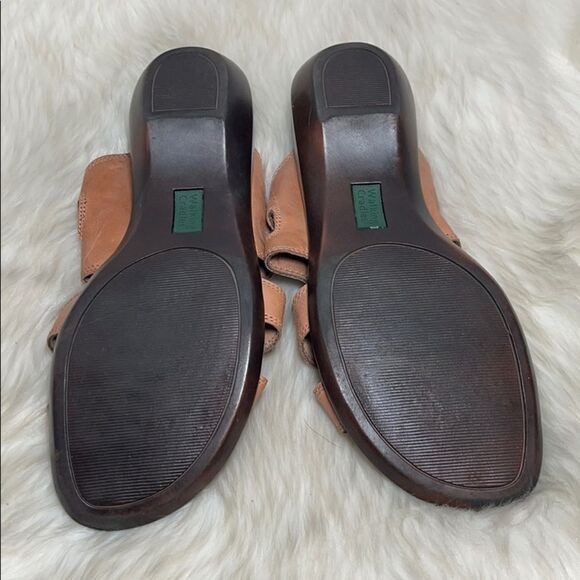 Walking Cradles Tan Leather Mules Wide Width‎ Sz 9 - Picture 6 of 6